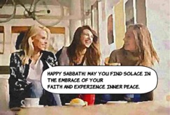 how to respond to happy sabbath