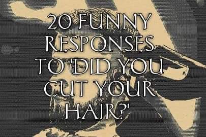 Funny Responses to 'Did You Get a Haircut?'