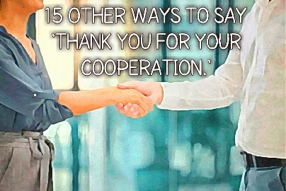 Other Ways to Say 'Thank You For Your Cooperation.'